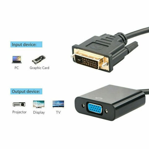DVI-D male tp VGA Female Adaptor