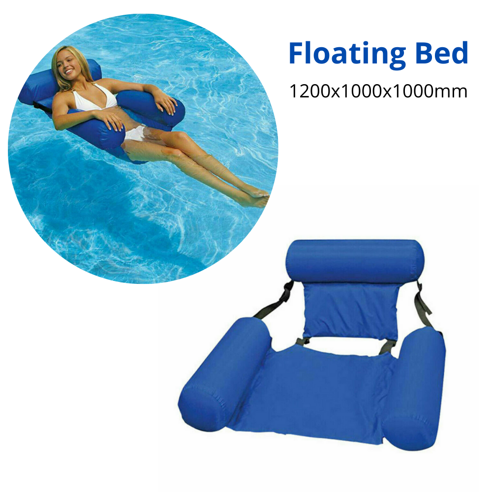 Inflatable Floating Water Hammock Float Pool Lounge Bed Swimming Chair Sea Beach