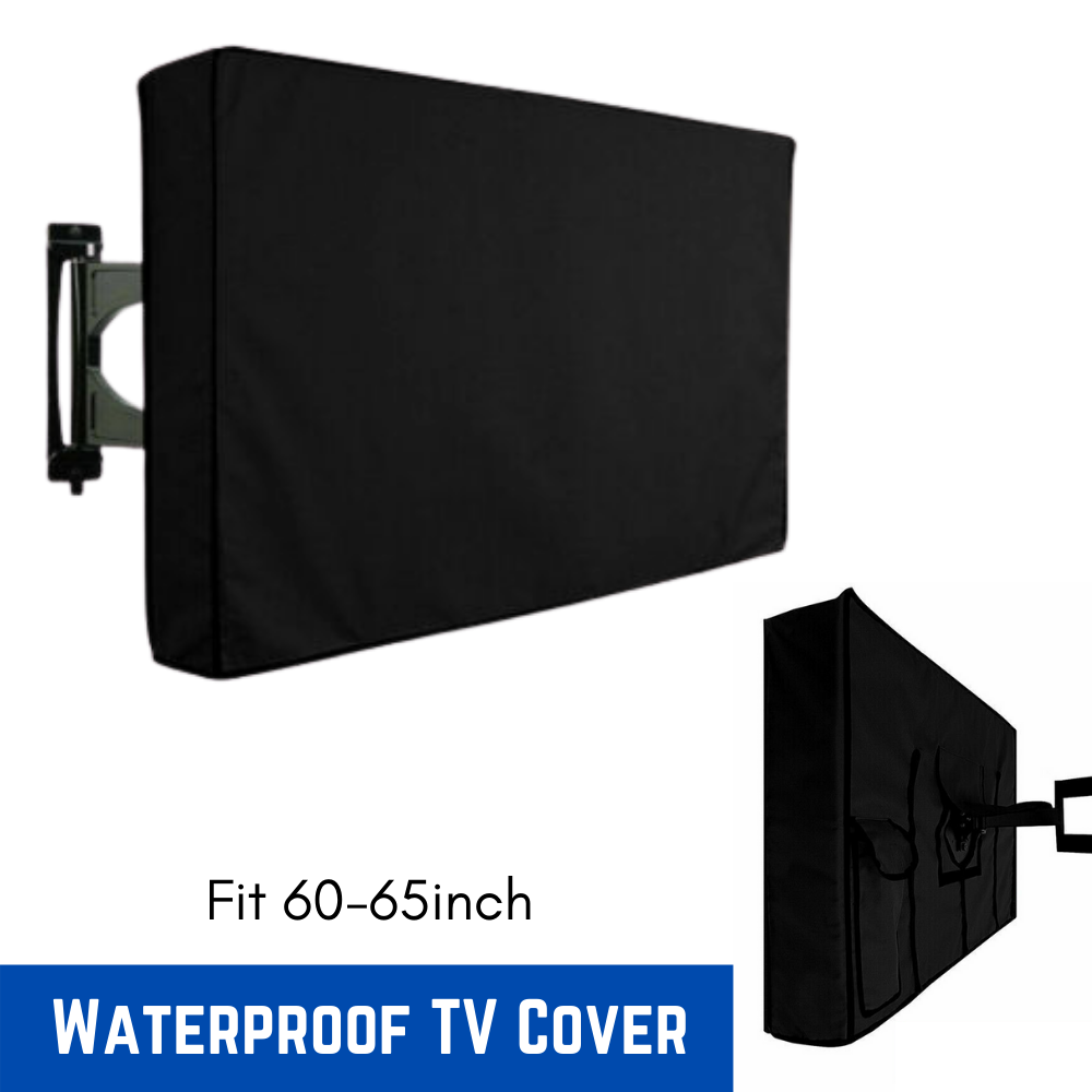 60"-65" Inch Waterproof TV Cover Protector Black