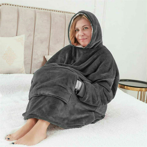 Blanket Sweatshirt Hoodie Ultra Plush Soft&Warm Blanket Hoodie