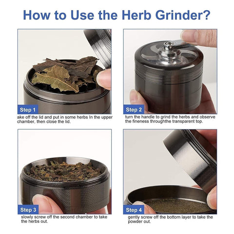 Hand Crank Smoke Grinder