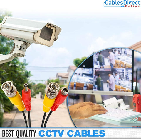 10M BNC Monitoring Cable White