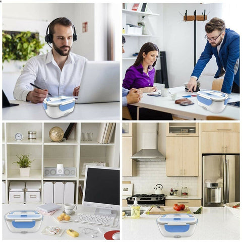 Electric heated Lunch box - BLUE