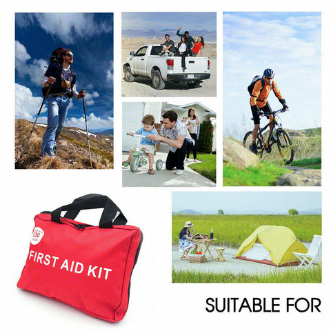 303 Pcs Emergency First Aid Kit Bag ARTG Sticker Survial Camping Family