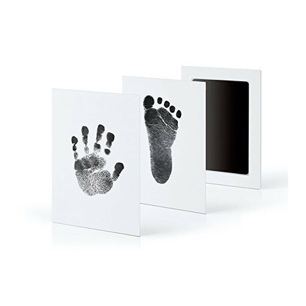 2PCS/4PCS Newborn Baby Pet Wipe Safe Inkless Hand Foot Print Keepsake Kit Christmas Gift