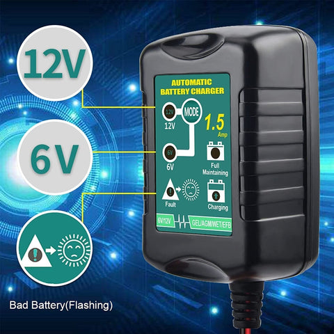 6V 12V Trickle Battery Charger