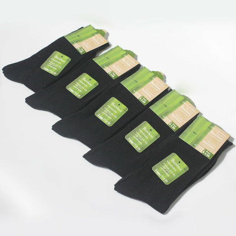 6X MENS BAMBOO Fiber WORK SOCKS Odor Soft Cushion Resistant Bulk Natural Healthy