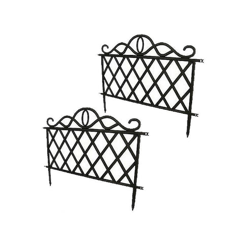 2x Fence Maintenance Plastic Garden Edging Plant Flower Border edging NEW