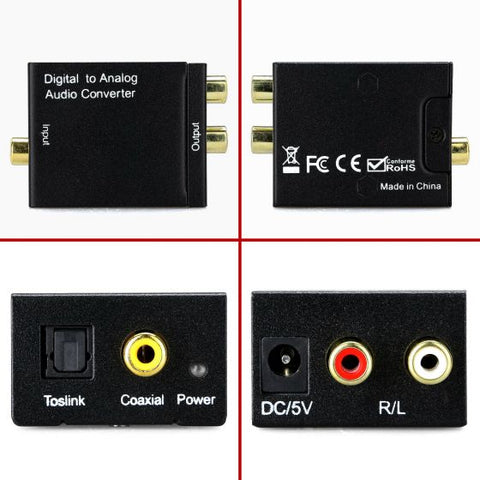 Digital to Analog Audio Converter Adapter