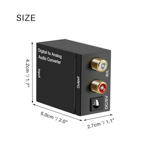 Digital to Analog Audio Converter Adapter
