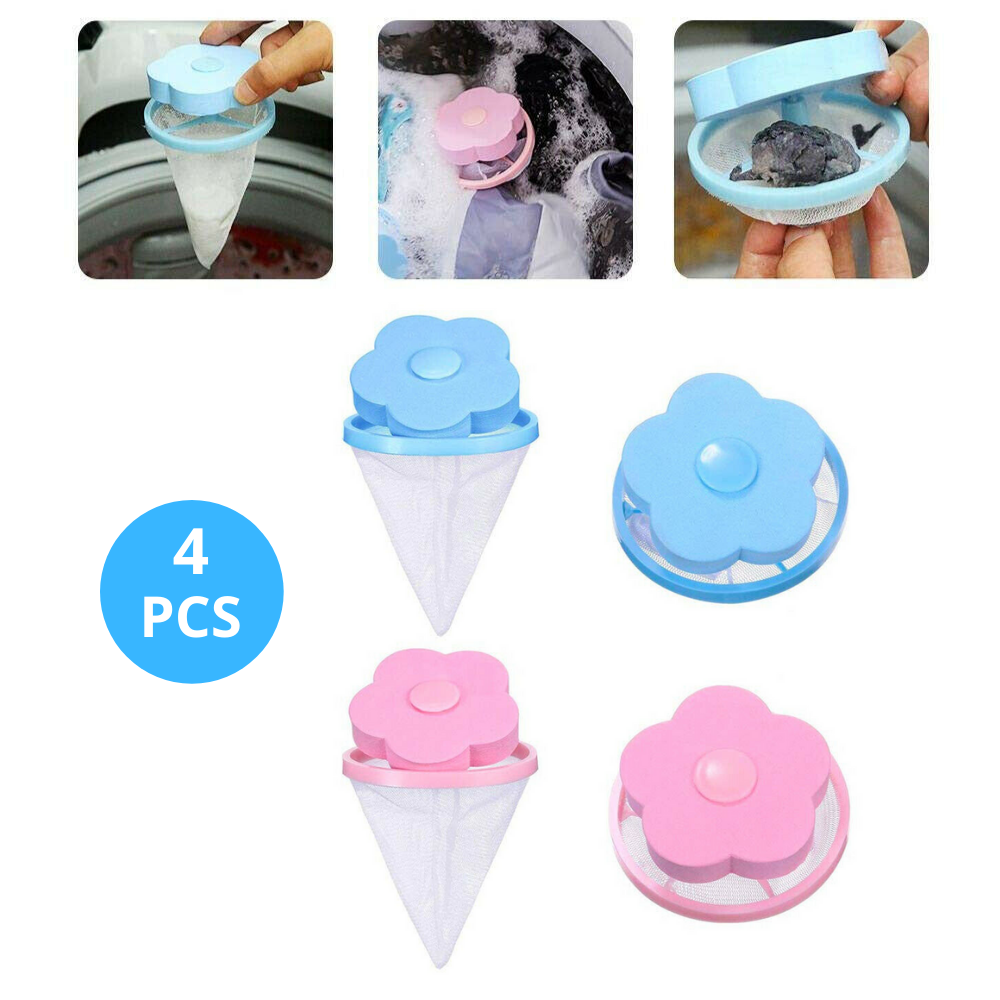 4x Washing Machine Filter Bag Laundry Tool