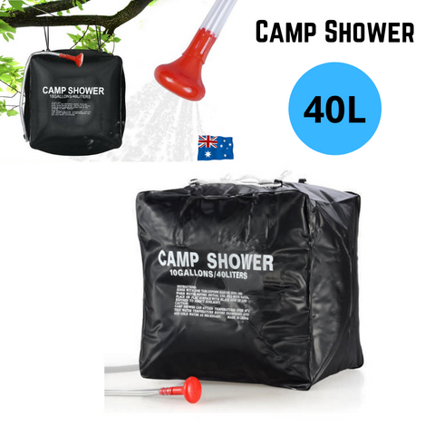 40L Portable Solar Heating Outdoor Camp Shower Bag