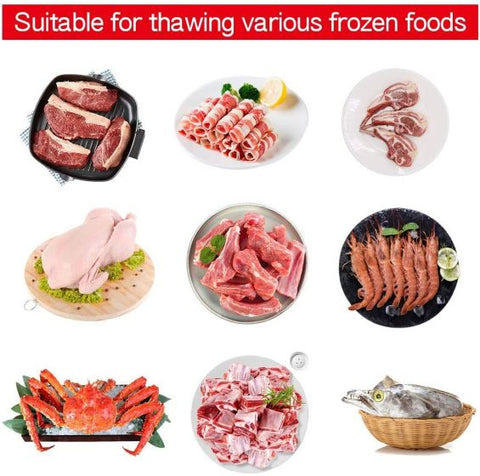 Fast Defrosting Tray Thawing Plate, Rapid Thawing Plate & Board for Frozen Meat & Food, Defrosting Mat Thaw Meat Quickly, No Electricity, No Chemicals, No Microwave