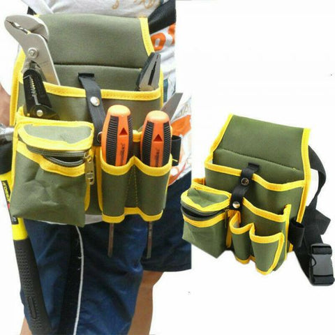 Electrician Waist Pocket Belt Tool Pouch Bag Canvas Hardware Toolkit Holder Bags