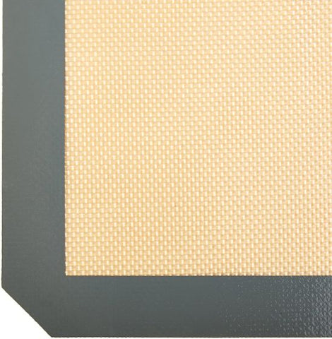 Silicone Baking Mats - Set of 2 Non-Slip Washable Reusable Baking Tray, Heat-Resistant Cooking Bakeware Mat, BPA Free (Gray)