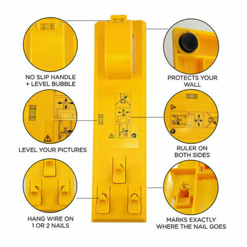 Picture Hanging tool Tools Frame Hanger Easy Wall Photo Hanging Level Ruler