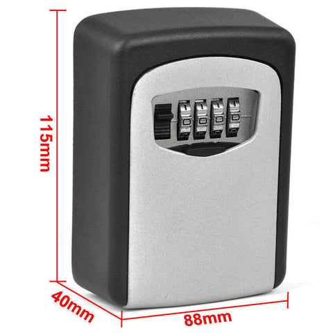 Wall Mounted High Security Steel Storage 4 Digit Key Box With Combination Lock