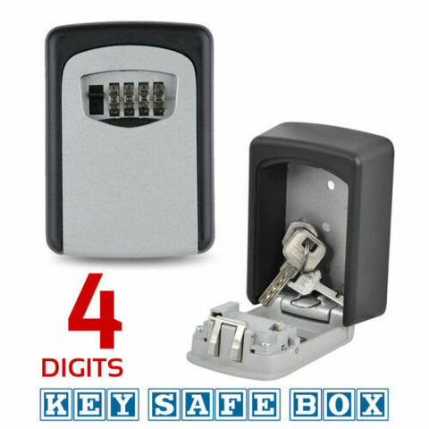 Wall Mounted High Security Steel Storage 4 Digit Key Box With Combination Lock