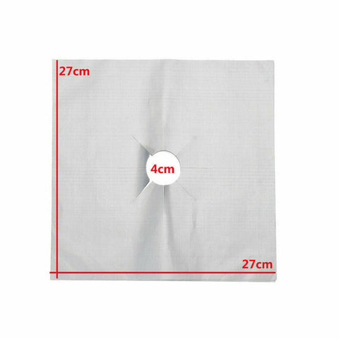 4pcs/8pcs Kitchen Gas Stove Top Burner Reusable Protector Liner Cleaning Pad Cover