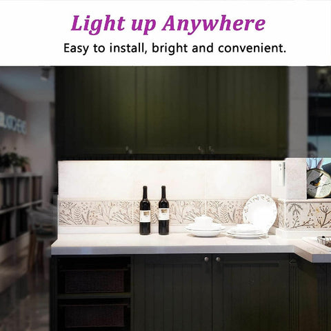 Battery Operated LED Strip Light Wireless PIR Motion Sensor Wardrobe Cabinet