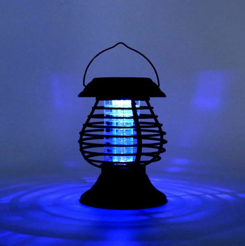 Solar Mosquito Killer Lamp Fly Trap Zapper Catcher Insect Indoor /Outdoor