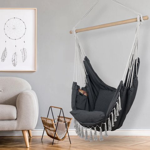 Hammock Chair Swing With Pillows