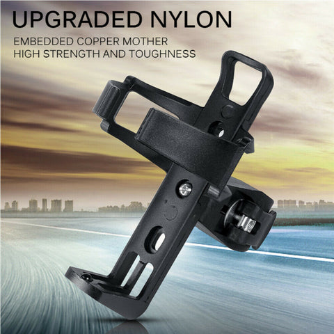 Bicycle Handlebar Bike Cup Holder Cycle Beverage Water Bottle Cage Mount Drink