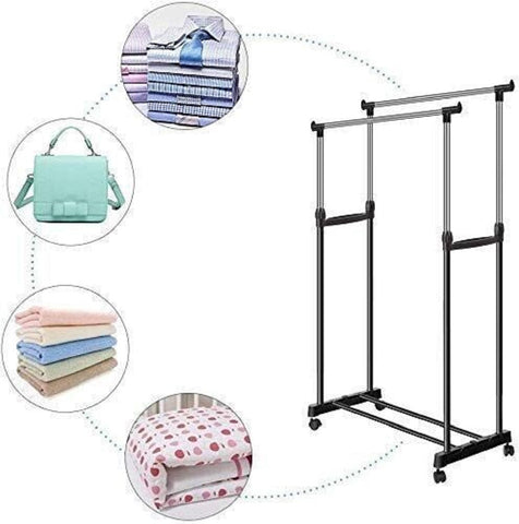 Double Clothes Stainless Rack Garment Hanger