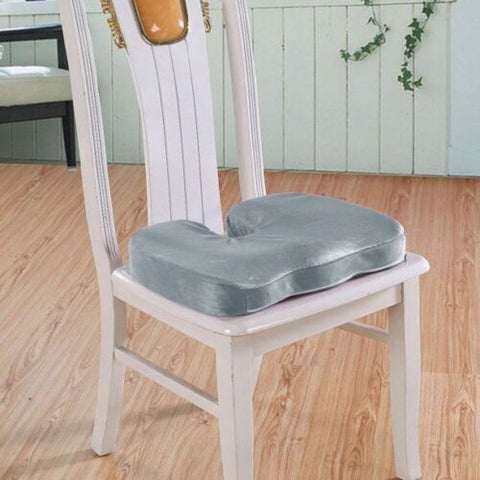 Coccyx Orthopedic Memory Foam Seat Cushion Pain Relief Pillow - Black