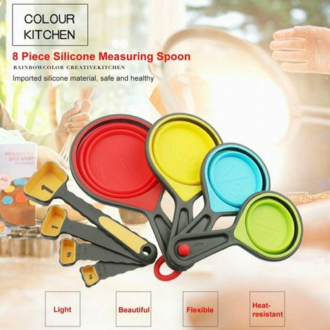 Food Grade Silicone Foldable Measuring Cups
