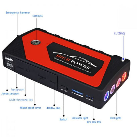 12V Car Jump Starter 18000mAh Power Bank