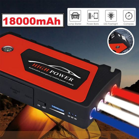 12V Car Jump Starter 18000mAh Power Bank