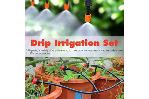 50M Hose Garden Irrigation System with Timer Plant Watering DIY Micro Drip Kits