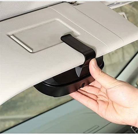 Car Visor Sunglasses Case Plastic Eyeglasses Clip Storage Case Holder for Sun Visor with Hidden Magnetic