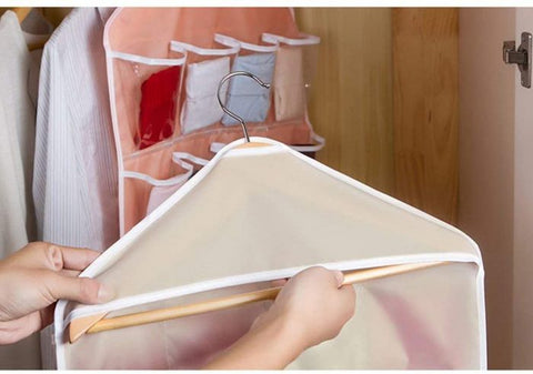 Foldable 16 pocket wardrobe organizer