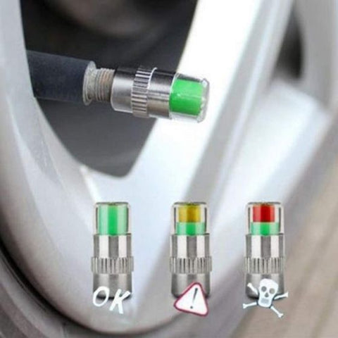Tire Air Alert Pressure Cap Valve Gauge