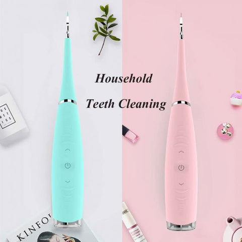 Electric Dental Scaler Tartar Calculus Plaque Remover Tooth Stains Cleaner Tool USB Powered