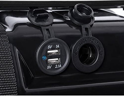 AGM Deep Cycle 130AH Battery Box Dual System 12V 100AH USB Ports Large Marine