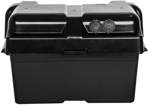 AGM Deep Cycle 130AH Battery Box Dual System 12V 100AH USB Ports Large Marine