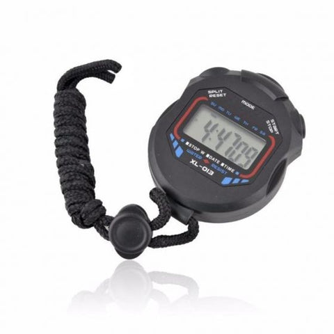 Digital LCD Chronograph Handheld Sports Counter Stopwatch Timer Stop Watch