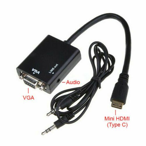 Mini HDMI to VGA Converter Adapter