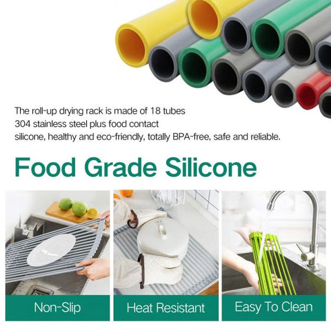 Roll Up Dish Drying Rack