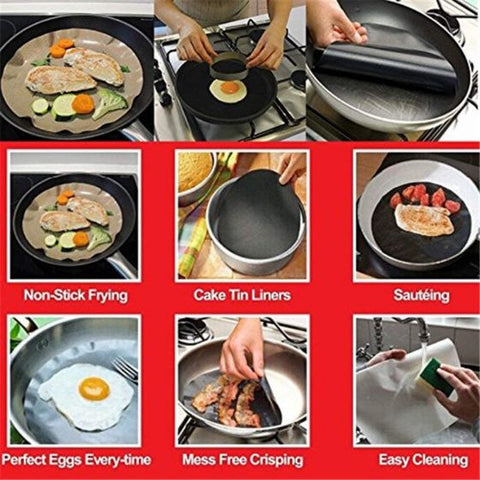 5PCS Round BBQ Grill Mat
