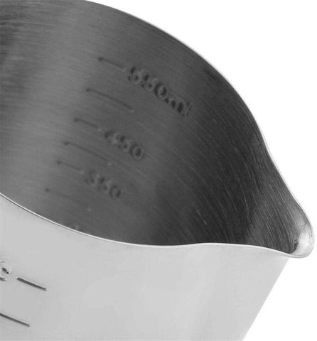 Stainless Steel Milk Coffee Pitcher Espresso Frothing Scale Jug Pot Latte Pen