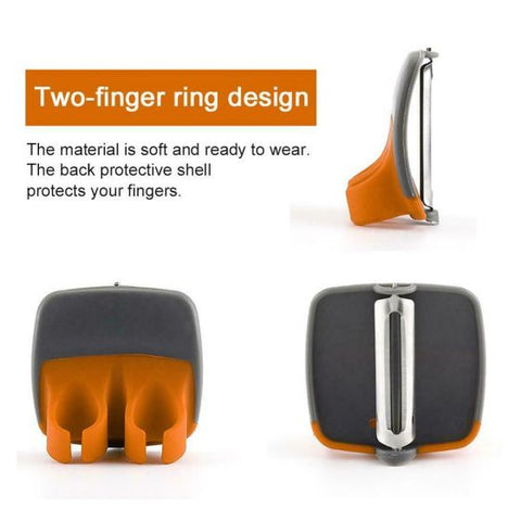Fruit Peeler Double Finger Cutter