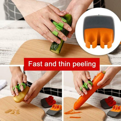 Fruit Peeler Double Finger Cutter