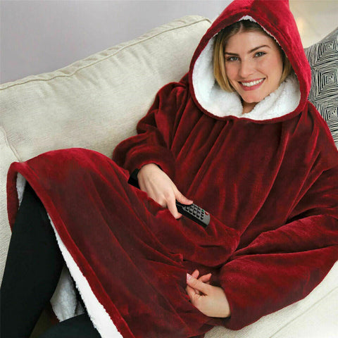 Blanket Sweatshirt Hoodie Ultra Plush Soft&Warm Blanket Hoodie