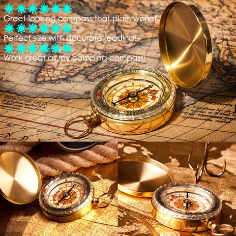 Camping Compass Outdoor Hiking Pocket Watch
