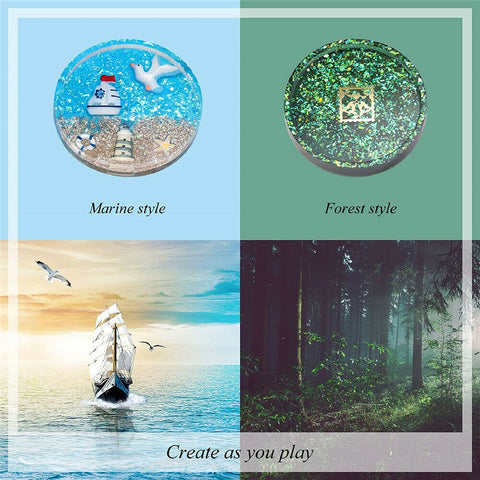 2XDIY Coaster Mould Handmade Crystal Epoxy Making Resin Silicone Pen Holder Mold