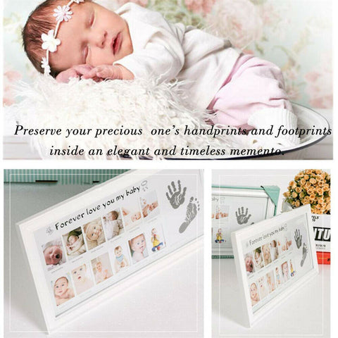 2PCS/4PCS Newborn Baby Pet Wipe Safe Inkless Hand Foot Print Keepsake Kit Christmas Gift